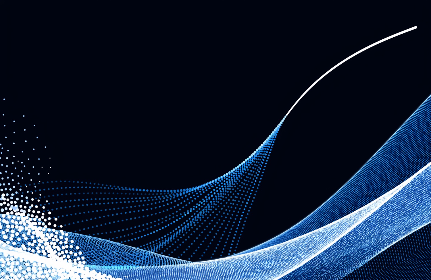 Abstract signal artwork evoking enterprise analytics